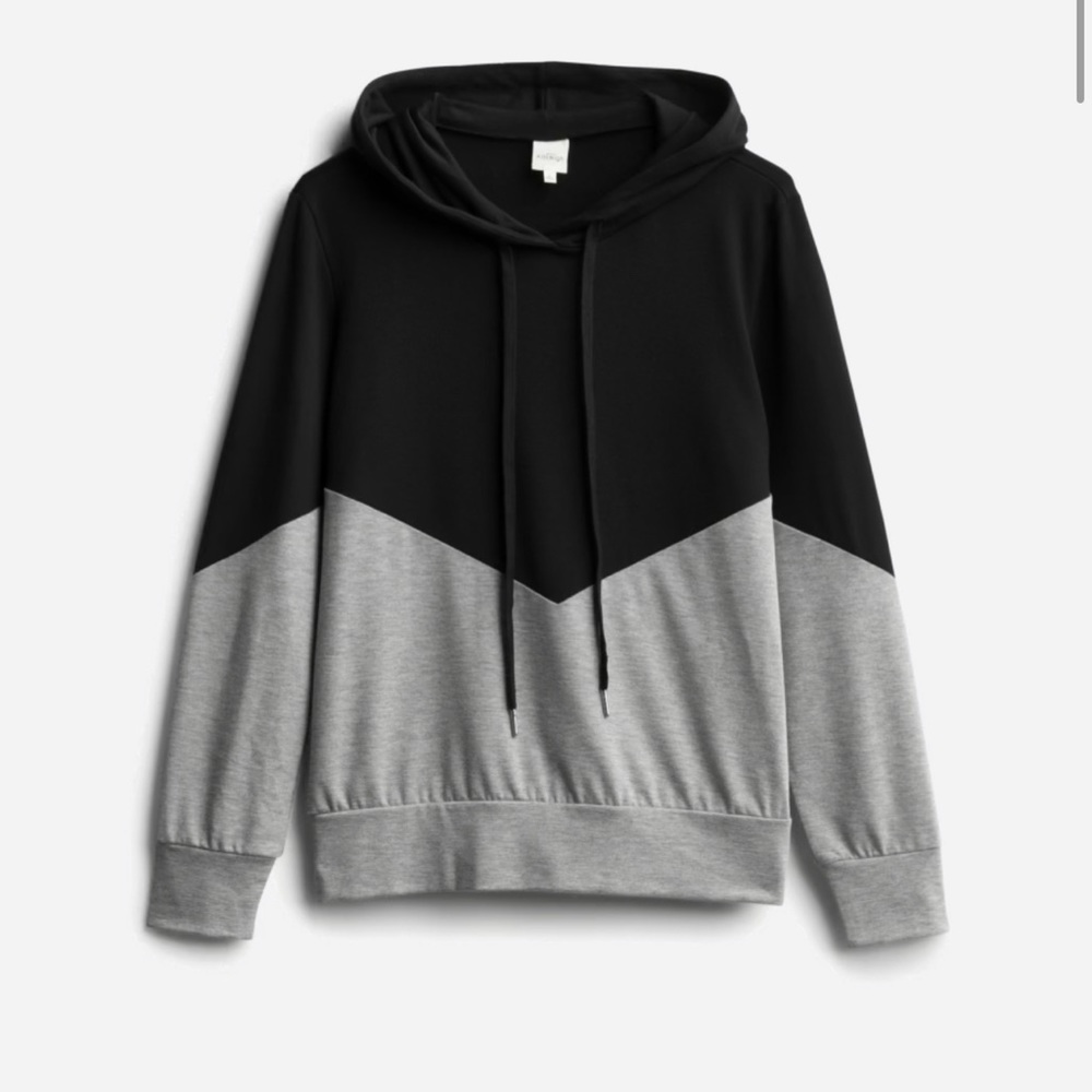 Chevron colorblock sweatshirt